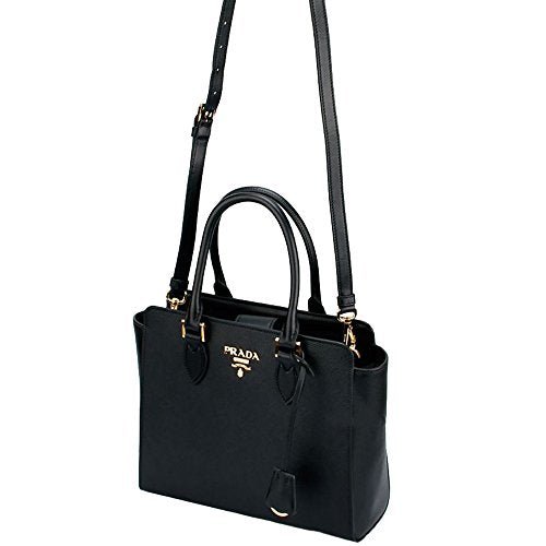 Prada Women's Saffiano Leather Shoulder Tote Handbag - Prada Women's Saffiano Leather Shoulder Tote Handbag - Travelking