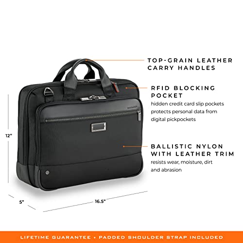 Briggs & Riley @ Work-Brief, Black, Medium - Briggs & Riley @ Work-Brief, Black, Medium - Travelking