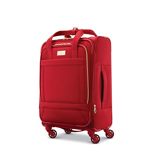 American Tourister Belle Voyage Softside Luggage with Spinner Wheels, Red - American Tourister Belle Voyage Softside Luggage with Spinner Wheels, Red - Travelking