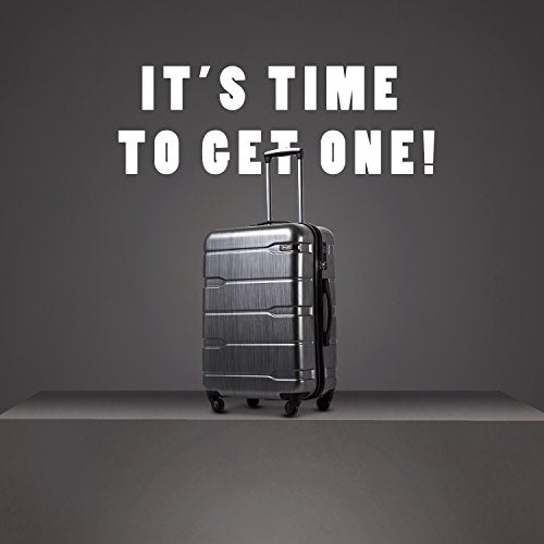 Coolife 3  Piece Expandable Luggage Spinner Set - New Charcoal - Coolife 3  Piece Expandable Luggage Spinner Set - New Charcoal - Travelking