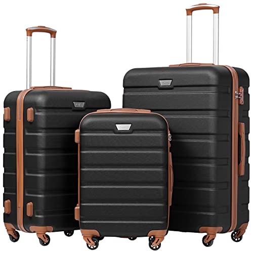 Coolife Luggage 3 Piece Set Suitcase Spinner Hardshell Lightweight TSA Lock - Coolife Luggage 3 Piece Set Suitcase Spinner Hardshell Lightweight TSA Lock - Travelking