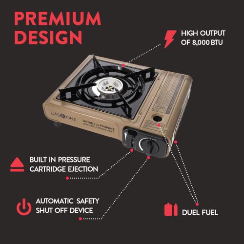 Gas One GS-3400P Propane or Butane Stove Dual Fuel Stove - Gas One GS-3400P Propane or Butane Stove Dual Fuel Stove - Travelking