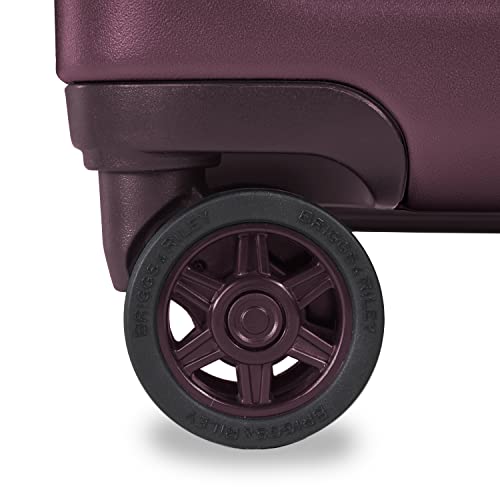 Briggs & Riley Sympatico Hardside Medium Spinner Luggage, Plum - Briggs & Riley Sympatico Hardside Medium Spinner Luggage, Plum - Travelking