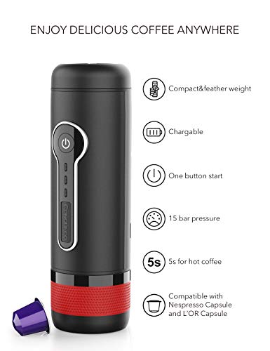 CONQUECO Portable Coffee Maker: 12V Travel Espresso Machine - CONQUECO Portable Coffee Maker: 12V Travel Espresso Machine - Travelking