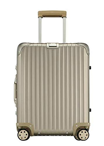 Rimowa Topas Titanium Carry on  Multiwheel 32L Suitcase - Champagne - Rimowa Topas Titanium Carry on  Multiwheel 32L Suitcase - Champagne - Travelking