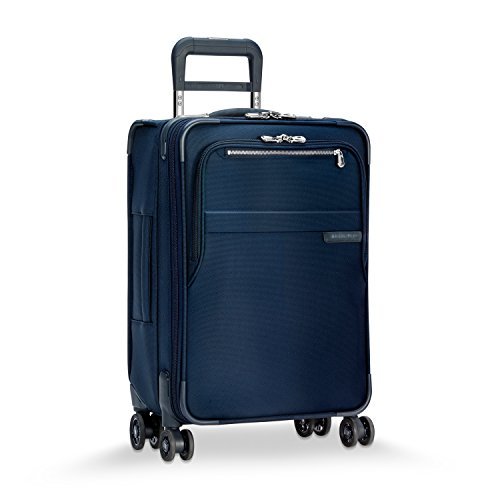 Briggs & Riley Baseline 22 inch Softside Carry On Luggage-Navy - Briggs & Riley Baseline 22 inch Softside Carry On Luggage-Navy - Travelking