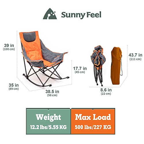 Oversized Heated Camping Chair Hot Seat, Folding Rocking Chair - Oversized Heated Camping Chair Hot Seat, Folding Rocking Chair - Travelking