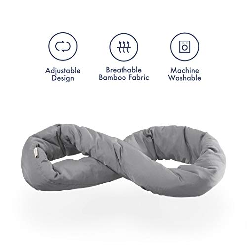 Huzi Infinity Pillow - Home Travel Soft Neck Scarf Support Sleep (Grey) - Huzi Infinity Pillow - Home Travel Soft Neck Scarf Support Sleep (Grey) - Travelking