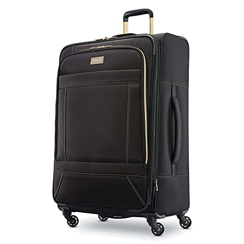 American Tourister Belle Voyage Softside Luggage with Spinner Wheels, Black - American Tourister Belle Voyage Softside Luggage with Spinner Wheels, Black - Travelking