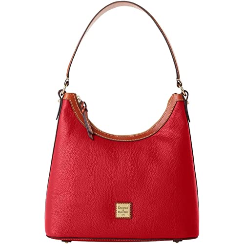 Dooney & Bourke Pebbled Leather Hobo Shoulder Bag (Red) - Dooney & Bourke Pebbled Leather Hobo Shoulder Bag (Red) - Travelking
