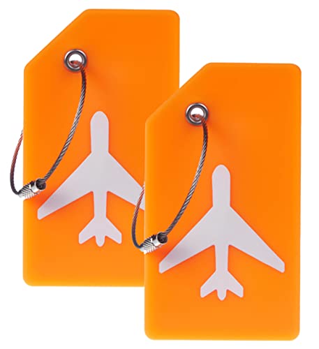 2 Pack Silicone Luggage Tag Baggage Handbag School Bag Suitcase - 2 Pack Silicone Luggage Tag Baggage Handbag School Bag Suitcase - Travelking