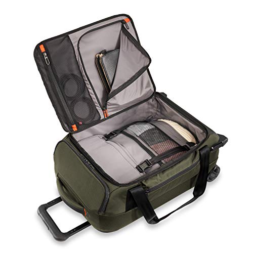 Briggs & Riley ZDX Upright Rolling Duffel Bag, Hunter, Carry-On - Briggs & Riley ZDX Upright Rolling Duffel Bag, Hunter, Carry-On - Travelking