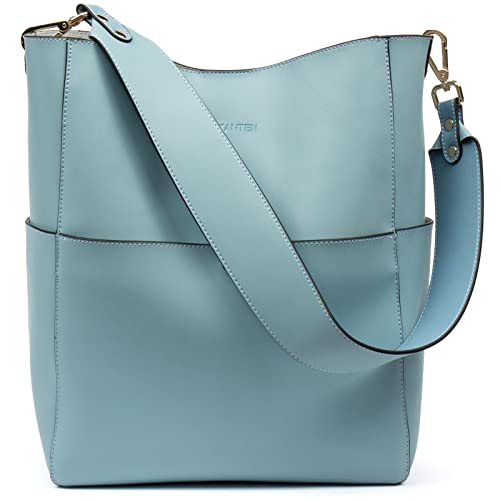 Light Blue Women's Leather Designer Handbag for Travel, Leisure - Light Blue Women's Leather Designer Handbag for Travel, Leisure - Travelking