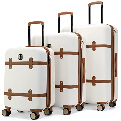 Badgley Mischka Grace 3 Piece Expandable Retro Luggage Set - Badgley Mischka Grace 3 Piece Expandable Retro Luggage Set - Travelking