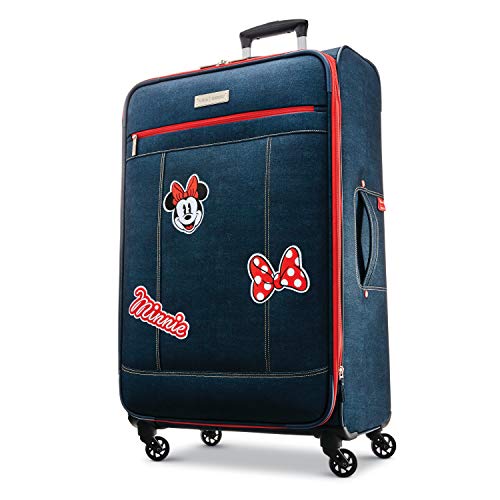 American Tourister Disney Softside Luggage, Minnie Mouse, Denim - American Tourister Disney Softside Luggage, Minnie Mouse, Denim - Travelking
