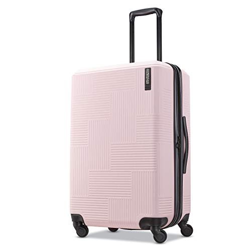 American Tourister Stratum XLT Expandable Hardside Luggage with Spinner Wheels, Pink Blush - American Tourister Stratum XLT Expandable Hardside Luggage with Spinner Wheels, Pink Blush - Travelking