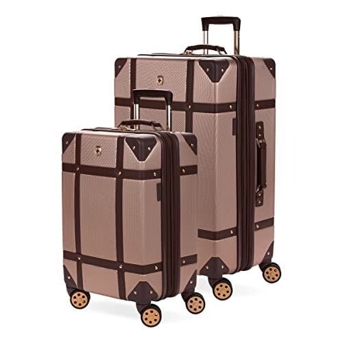 SwissGear 7739 Hardside Luggage Trunk with Spinner Wheels, Blush, 2-Piece - SwissGear 7739 Hardside Luggage Trunk with Spinner Wheels, Blush, 2-Piece - Travelking