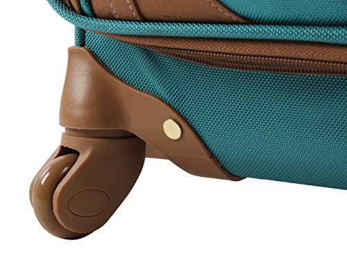 Steve Madden Harlo Teal Blue Underseat Carry-On - Lightweight, Multi-Compartment Design - Steve Madden Harlo Teal Blue Underseat Carry-On - Lightweight, Multi-Compartment Design - Travelking