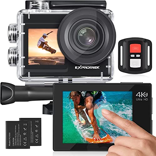 Exprotrek Action Camera 4K 60FPS with Touch Screen, EIS 170 ° - Exprotrek Action Camera 4K 60FPS with Touch Screen, EIS 170 ° - Travelking