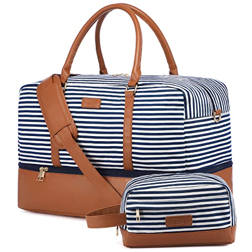 Canvas Weekender Duffel Bag, With Shoe Compartment, Toiletry Bag - Canvas Weekender Duffel Bag, With Shoe Compartment, Toiletry Bag - Travelking