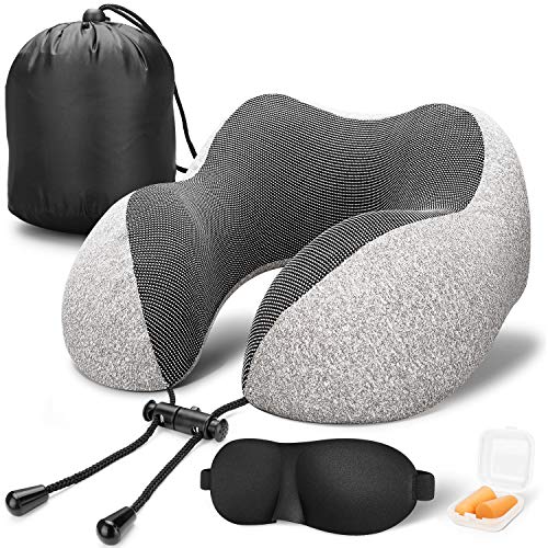 MLVOC Travel Pillow 100% Pure Memory Foam - MLVOC Travel Pillow 100% Pure Memory Foam - Travelking