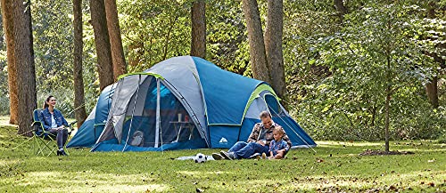 Dome Tent Ozark Trail 10-Person Family Camping Tent with 3 Rooms - Dome Tent Ozark Trail 10-Person Family Camping Tent with 3 Rooms - Travelking