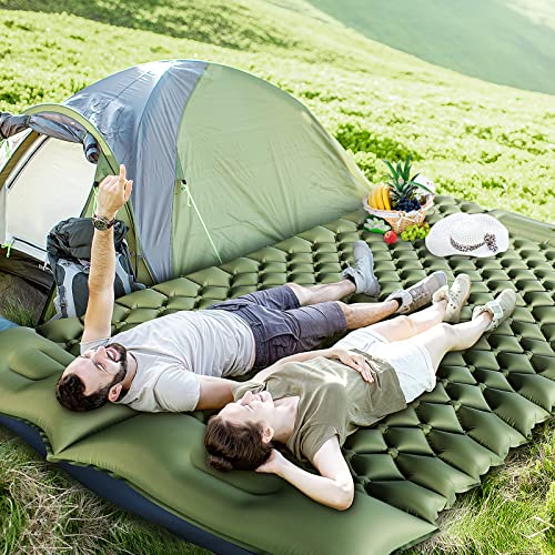 Yuzonc Double Camping Sleeping Pad, Inflatable Camping Pad - Yuzonc Double Camping Sleeping Pad, Inflatable Camping Pad - Travelking