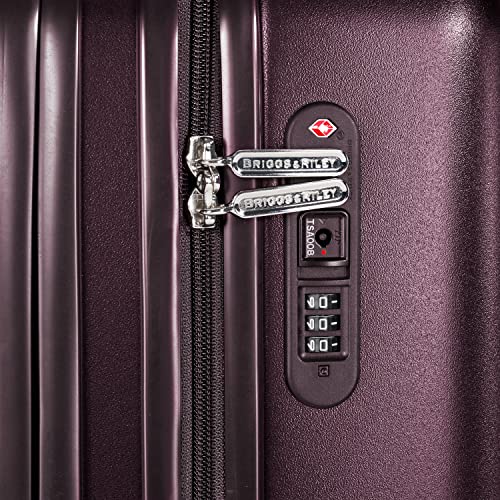Briggs & Riley Sympatico Hardside Medium Spinner Luggage, Plum - Briggs & Riley Sympatico Hardside Medium Spinner Luggage, Plum - Travelking