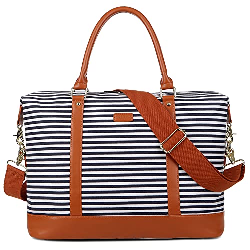 Women's Canvas Travel Weekender Bag Overnight Carry-on Duffel - Women's Canvas Travel Weekender Bag Overnight Carry-on Duffel - Travelking