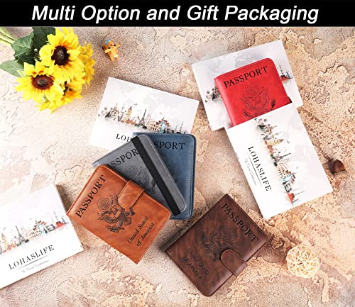 Passport and Vaccine Card Holder Combo Passport Holder, Brown - Passport and Vaccine Card Holder Combo Passport Holder, Brown - Travelking
