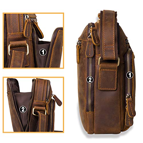 Leather Messenger Bag for Men - Crossbody Bag for Business - Leather Messenger Bag for Men - Crossbody Bag for Business - Travelking