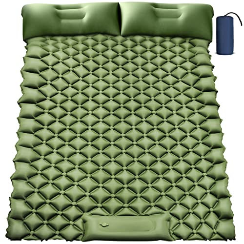 Yuzonc Double Camping Sleeping Pad, Inflatable Camping Pad - Yuzonc Double Camping Sleeping Pad, Inflatable Camping Pad - Travelking