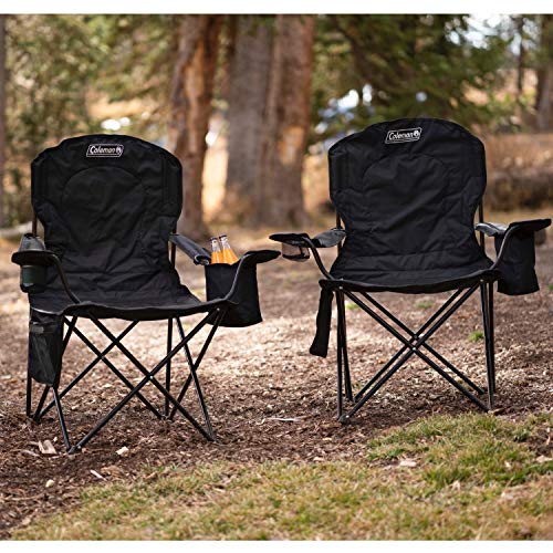 Coleman Camp Chair with 4-Can Cooler | Folding Beach Chair - Coleman Camp Chair with 4-Can Cooler | Folding Beach Chair - Travelking