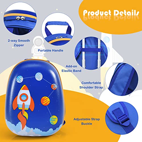 Goplus 2PC Kids, Carry On Lightweight Spinner Suitcases, Astronaut - Goplus 2PC Kids, Carry On Lightweight Spinner Suitcases, Astronaut - Travelking