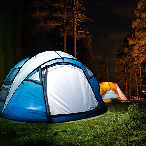Sunnychic Double Layer 4 Person Easy Pop Up Camping Tent - Sunnychic Double Layer 4 Person Easy Pop Up Camping Tent - Travelking