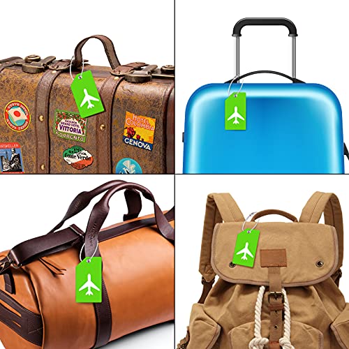 5 Pack Silicone Luggage Tag with 10 Pcs. Name Card - 5 Pack Silicone Luggage Tag with 10 Pcs. Name Card - Travelking