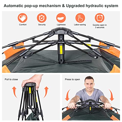 Amflip Camping Tent Automatic 2-3 Man Person Instant Tent Pop Up - Amflip Camping Tent Automatic 2-3 Man Person Instant Tent Pop Up - Travelking