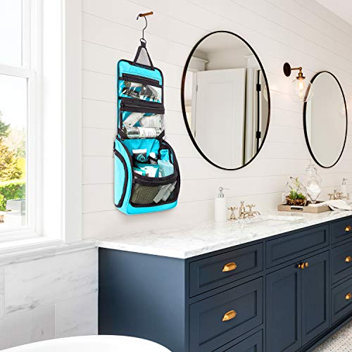 Premium Travel Hanging Toiletry Bag for Men and Women, Blue - Premium Travel Hanging Toiletry Bag for Men and Women, Blue - Travelking