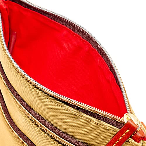 Dooney & Bourke Nylon North South Triple Zip Shoulder Bag - Dooney & Bourke Nylon North South Triple Zip Shoulder Bag - Travelking