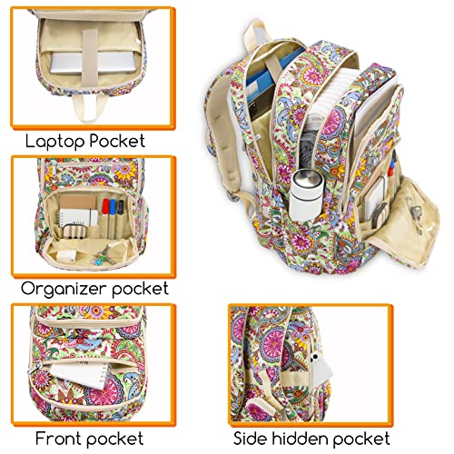 Large Colorful Women's Backpack for Travel, Leisure, School - Large Colorful Women's Backpack for Travel, Leisure, School - Travelking