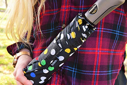 Totes Titan Compact Travel Umbrella - UV Sun Protection, Windproof - Totes Titan Compact Travel Umbrella - UV Sun Protection, Windproof - Travelking