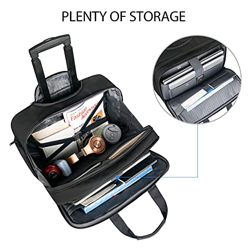 EMPSIGN Rolling Laptop Bag, 17.3 inch Computer Bag for Men-Black - EMPSIGN Rolling Laptop Bag, 17.3 inch Computer Bag for Men-Black - Travelking