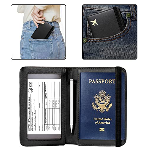 Zoppen Passport and Vaccine Card Holder Combo, Passport Holder - Zoppen Passport and Vaccine Card Holder Combo, Passport Holder - Travelking