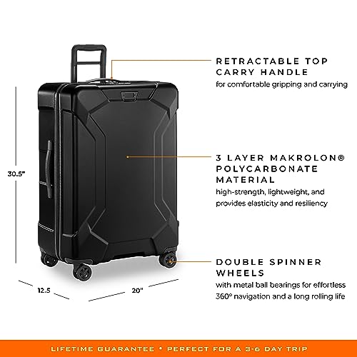 Briggs & Riley Torq Hardside Luggage, Stealth, Checked-Large 30"