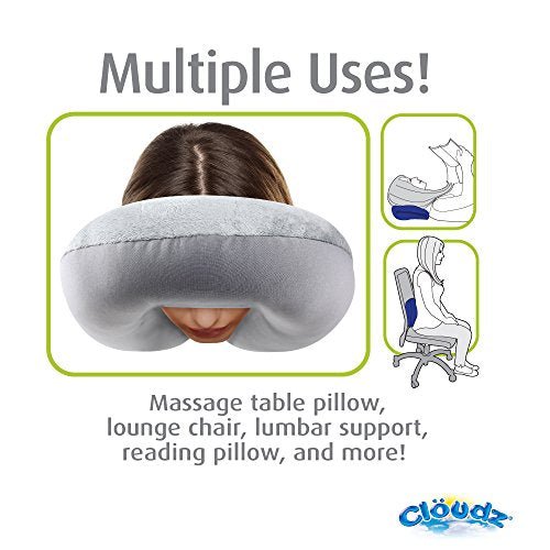 Cloudz Microbead Travel Neck Pillow - Bright Purple - Cloudz Microbead Travel Neck Pillow - Bright Purple - Travelking
