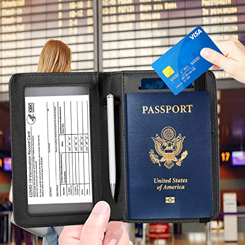 Zoppen Passport and Vaccine Card Holder Combo, Passport Holder - Zoppen Passport and Vaccine Card Holder Combo, Passport Holder - Travelking