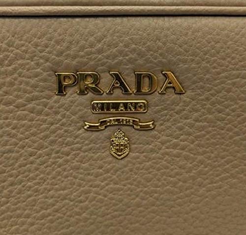Prada Beige Vitello Phenix Leather Double Zip Crossbody Bag - Prada Beige Vitello Phenix Leather Double Zip Crossbody Bag - Travelking