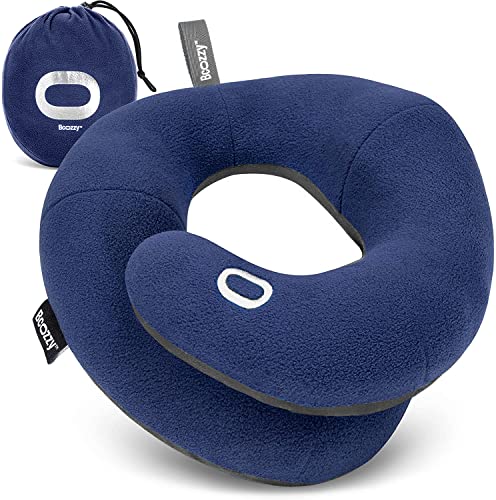 BCOZZY Navy Travel Pillow - Ergonomic and Portable Neck Support Pillow - BCOZZY Navy Travel Pillow - Ergonomic and Portable Neck Support Pillow - Travelking