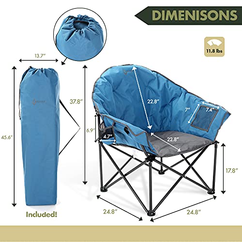 Arrowhead Outdoor Oversized Heavy-Duty Club Folding Camping Chair - Arrowhead Outdoor Oversized Heavy-Duty Club Folding Camping Chair - Travelking