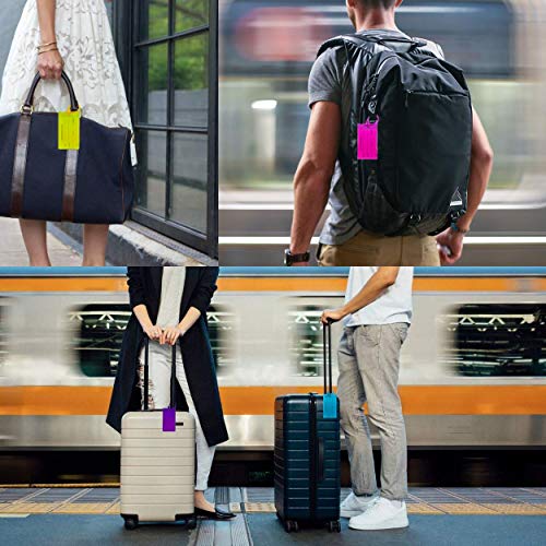 7 Pack TravelMore Luggage Tags for Suitcases, Flexible Silicone - 7 Pack TravelMore Luggage Tags for Suitcases, Flexible Silicone - Travelking